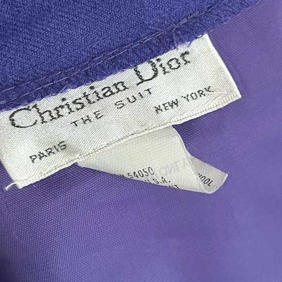 Christian Dior • Vintage A-Line Skirt in Purple Wool - Picture 4 of 6